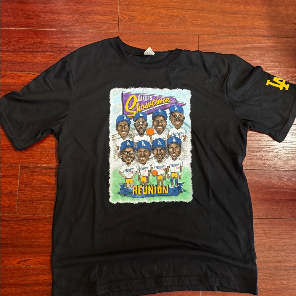 Lakers Showtime Reunion Black T-Shirt